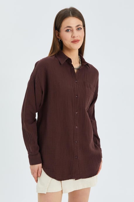 Oversized Shirt met Pocketdetail - Image 2
