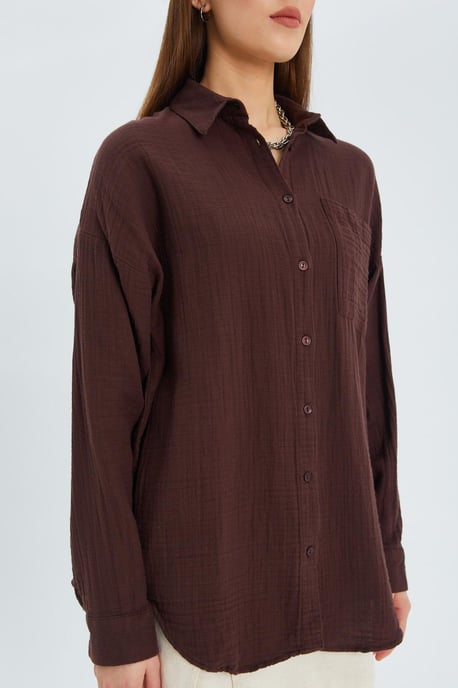 Oversized Shirt met Pocketdetail - Image 4