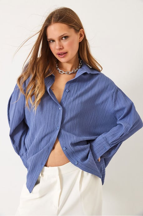 Oversized Textuur Shirt - Image 3