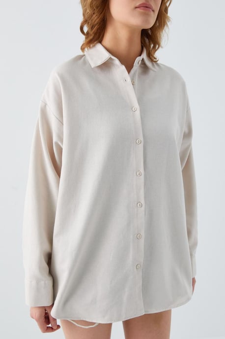 Oversized Poplin Shirt - Image 4