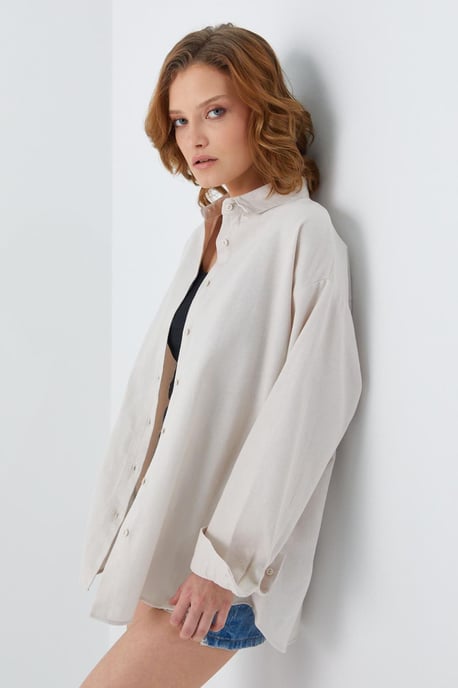 Oversized Poplin Shirt - Image 5