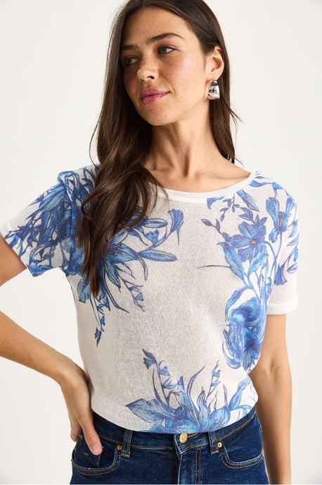 Transparante Ronde Hals T-Shirt - Image 4