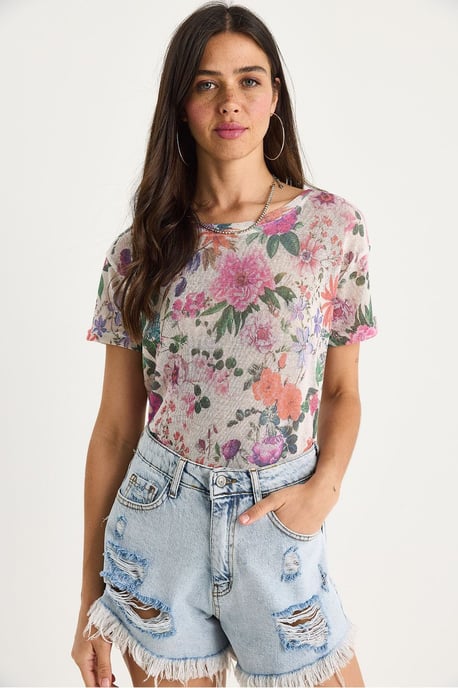 Transparante Crew Neck T-shirt - Image 2