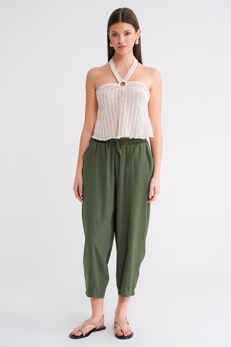 Salwar Fit Trekbroek met Touwtjes - Image 1