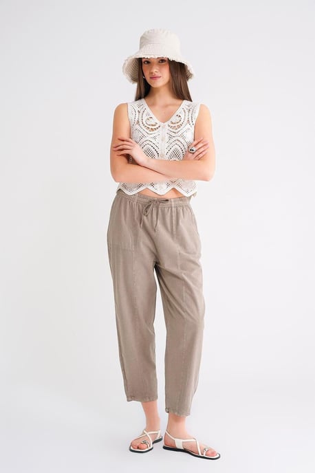 Katoenen Joggingbroek met Touwtjes in de Taille - Image 2