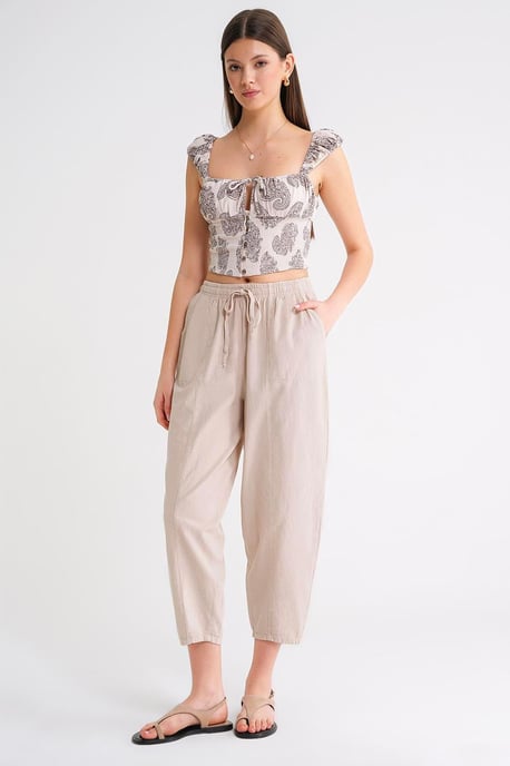 Katoenen Joggingbroek met Touwtjes in de Taille - Image 1