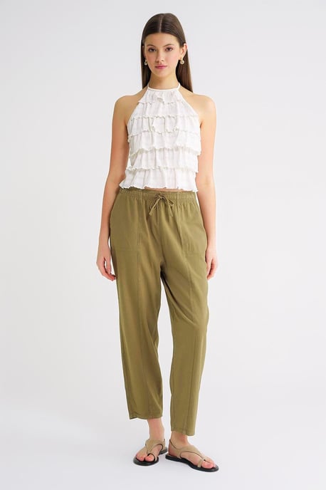 Katoenen Joggingbroek met Touwtjes in de Taille - Image 1