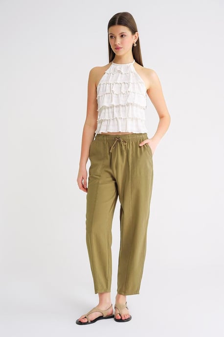 Katoenen Joggingbroek met Touwtjes in de Taille - Image 2