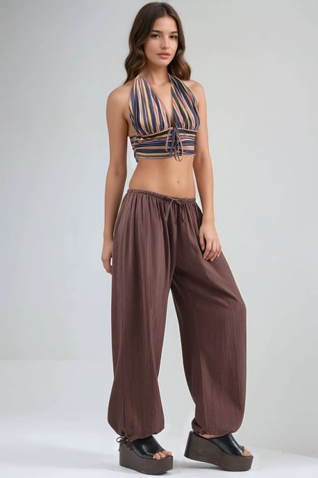 Elastische Broek met Touwdetail - Image 2