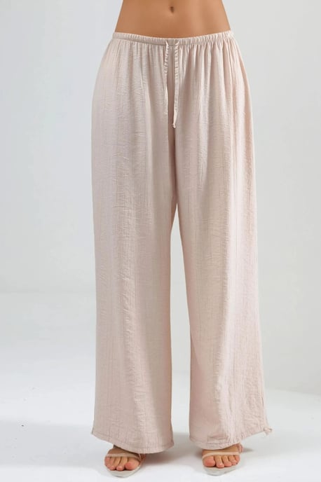 Elastische broek met strikdetail - Image 6