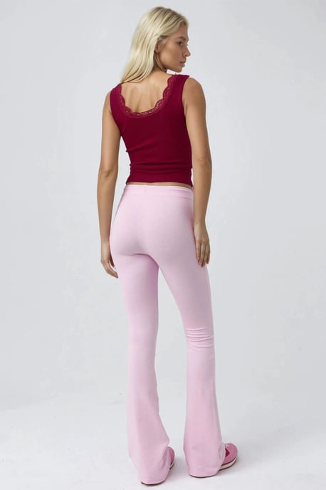 Mid Rise Flared Joggingbroek met Koord - Image 4