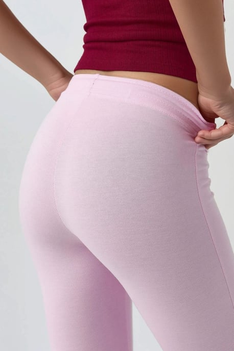 Mid Rise Flared Joggingbroek met Koord - Image 5
