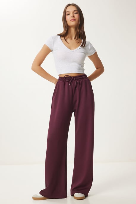 Wijde broek met trekkoord in de taille - Image 1