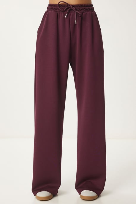 Wijde broek met trekkoord in de taille - Image 5
