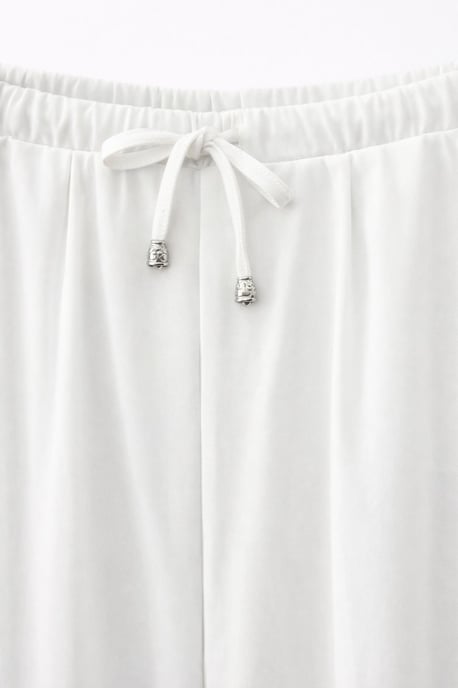 Gestructureerde Lange Joggingbroek met Taillekoord en Zak - Image 3