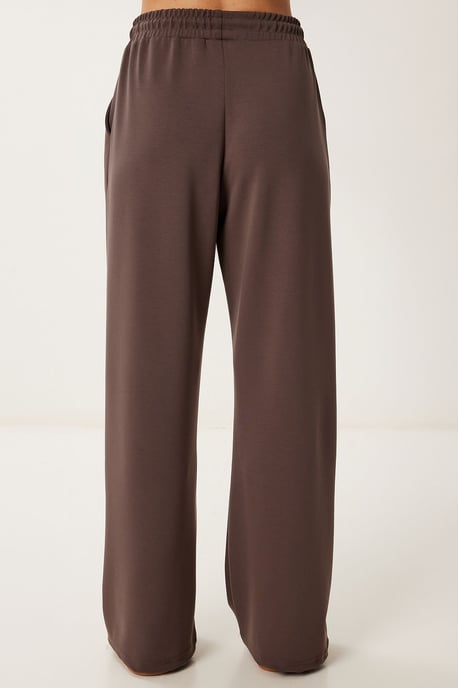 Brede Pijpen Sweatpants met Touwtjes in de Taille - Image 6