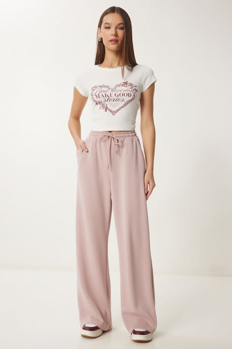 Wijde Pijp Sweatpants met Touwsluiting - Image 2