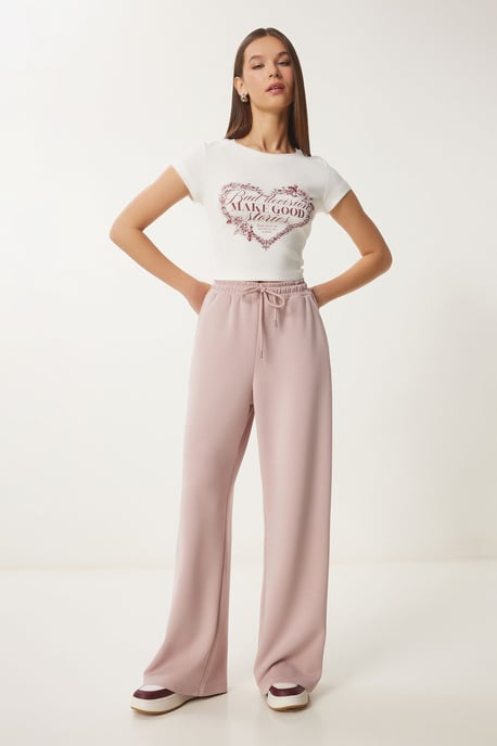 Wijde Pijp Sweatpants met Touwsluiting - Image 3