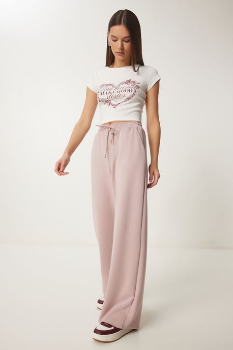 Wijde Pijp Sweatpants met Touwsluiting - Image 4