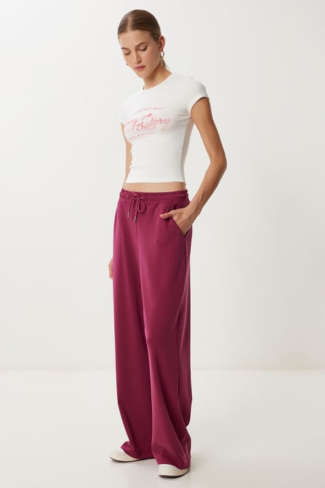 Brede Pijpen Sweatpants met Touwtjesluiting - Image 3