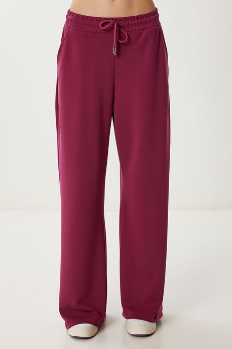 Brede Pijpen Sweatpants met Touwtjesluiting - Image 4