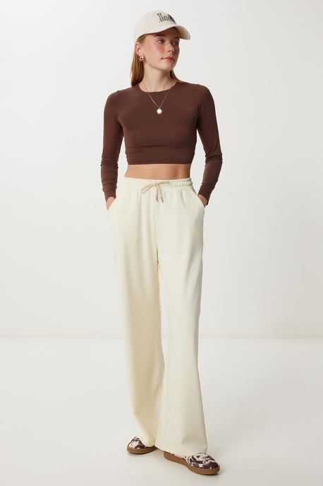 Brede Pijpen Sweatpants met Touwsluiting - Image 4