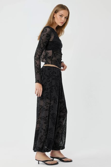 Ontspannen Pas Flockprint Tull Broek - Image 2