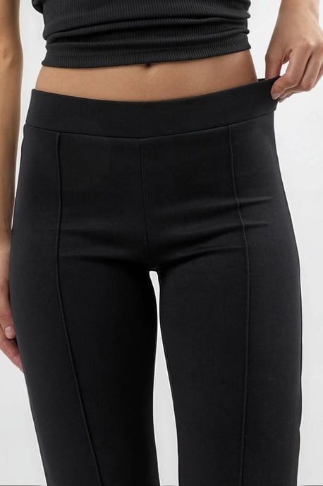 Geribbelde Elastische Flared Broek - Image 6