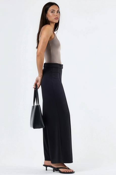 Hoge Taille Rechte Broek met Ceintuur - Image 2