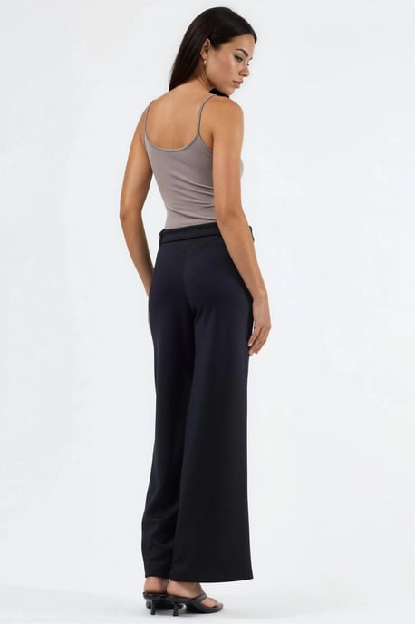 Hoge Taille Rechte Broek met Ceintuur - Image 3