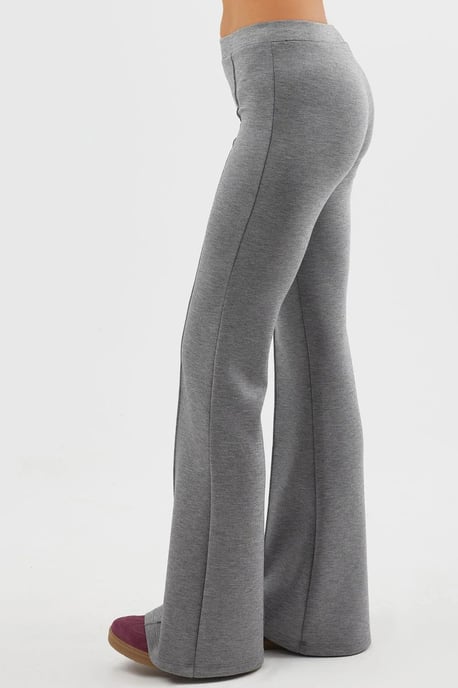 Geribbelde Elastische Flared Broek - Image 3