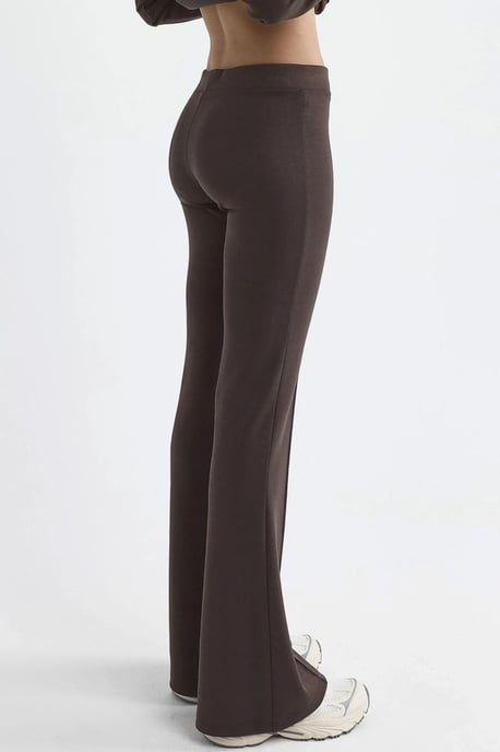 Geribbelde Elastische Flared Broek - Image 4