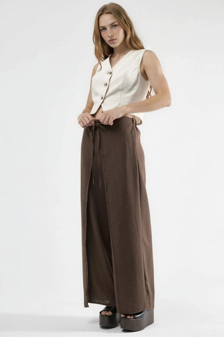 Tapered Taillebroek met Rijgdetail van Crêpe - Image 2