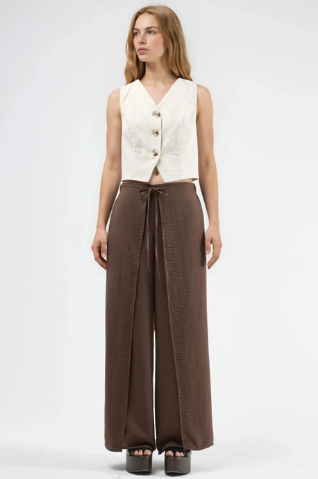 Tapered Taillebroek met Rijgdetail van Crêpe - Image 6