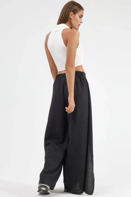 Trekkoord Taille Crepe Broek met Strikdetail - Image 3