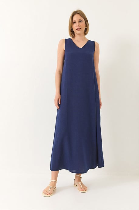 V-hals Maxi-jurk - Image 3