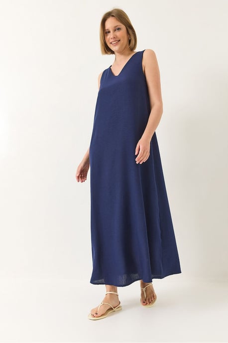 V-hals Maxi-jurk - Image 4