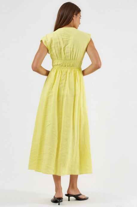 V-hals Midi-jurk met Strikdetail - Image 4