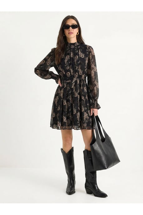Gestrikte Paisley Print Coljurk - Image 2