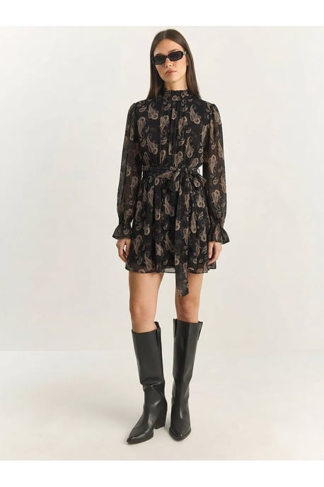 Gestrikte Paisley Print Coljurk - Image 3