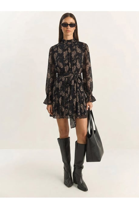 Gestrikte Paisley Print Coljurk - Image 4