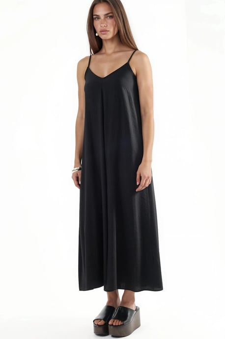 V-hals Midi Slip Jurk - Image 3