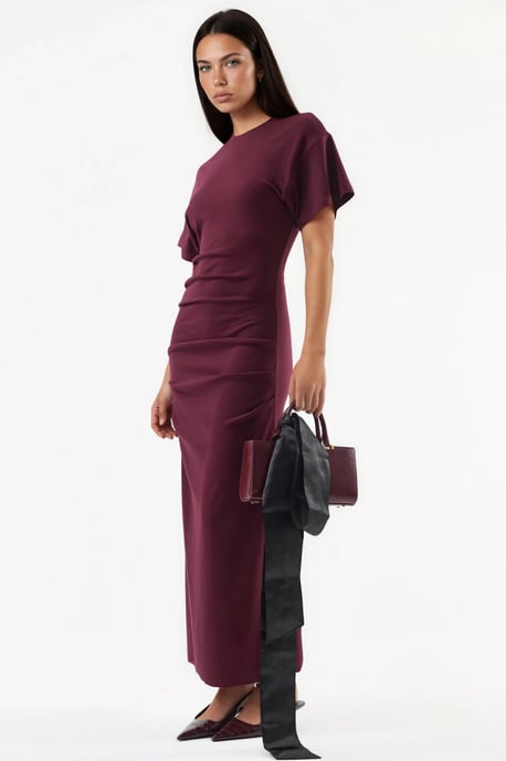 Effen Mouwloze Bodycon Midi Jurk - Image 4