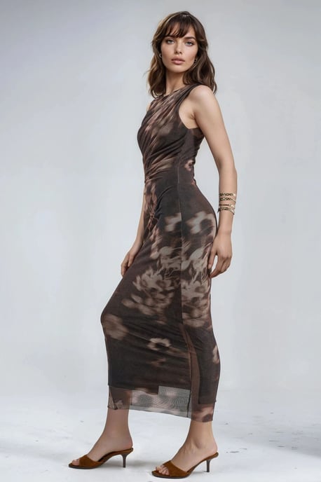 Patroon Midi-jurk - Image 2