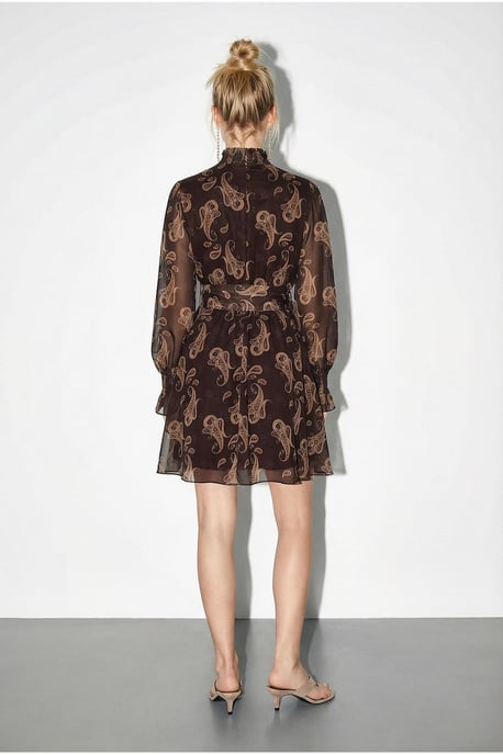 Gestrikte Paisley Print Colmini-jurk - Image 5