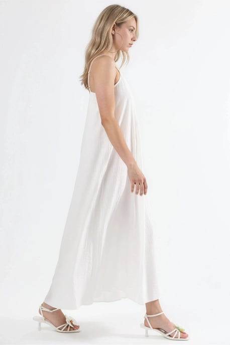 V-hals Midi Slip Jurk - Image 2