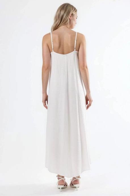 V-hals Midi Slip Jurk - Image 3