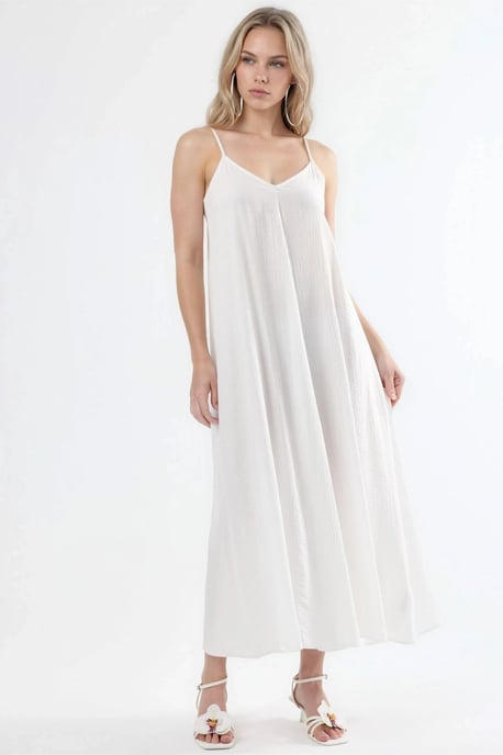 V-hals Midi Slip Jurk - Image 4