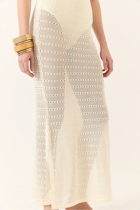 V-hals Midi Split Jurk - Image 6