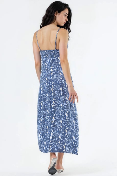 Bloemen Midi Slipdress met Hartkraag - Image 4